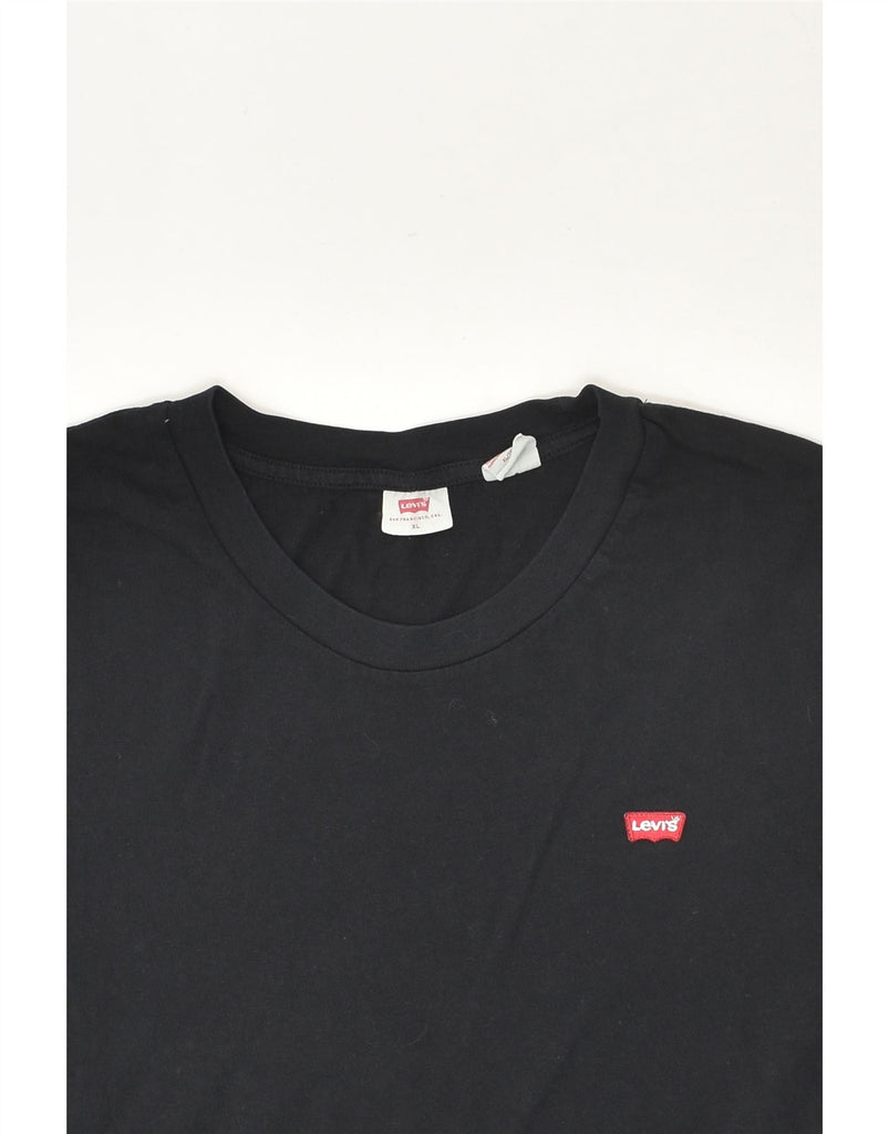 LEVI'S Womens T-Shirt Top UK 18 XL Black Cotton | Vintage Levi's | Thrift | Second-Hand Levi's | Used Clothing | Messina Hembry 