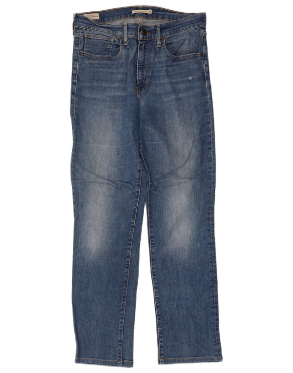 Levi's Womens 724 High Rise Straight Jeans W30 L28 Blue Cotton