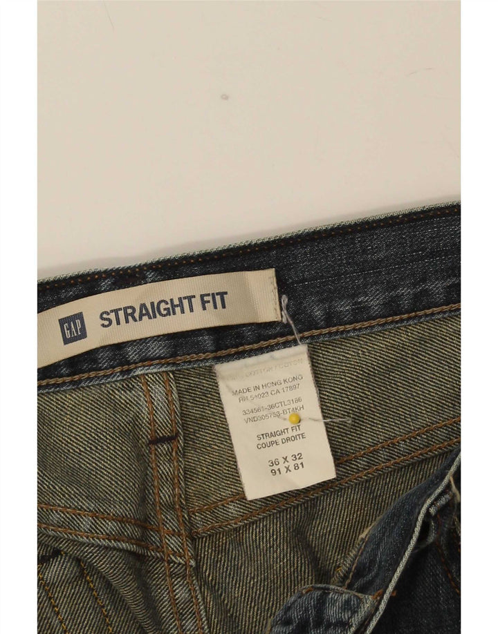 Gap Mens Straight Jeans W36 L32 Blue Cotton