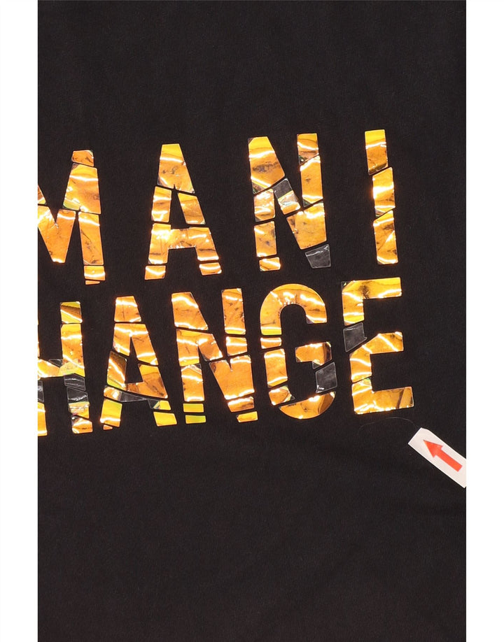 Armani Exchange Mens Graphic T-Shirt Top Small Black