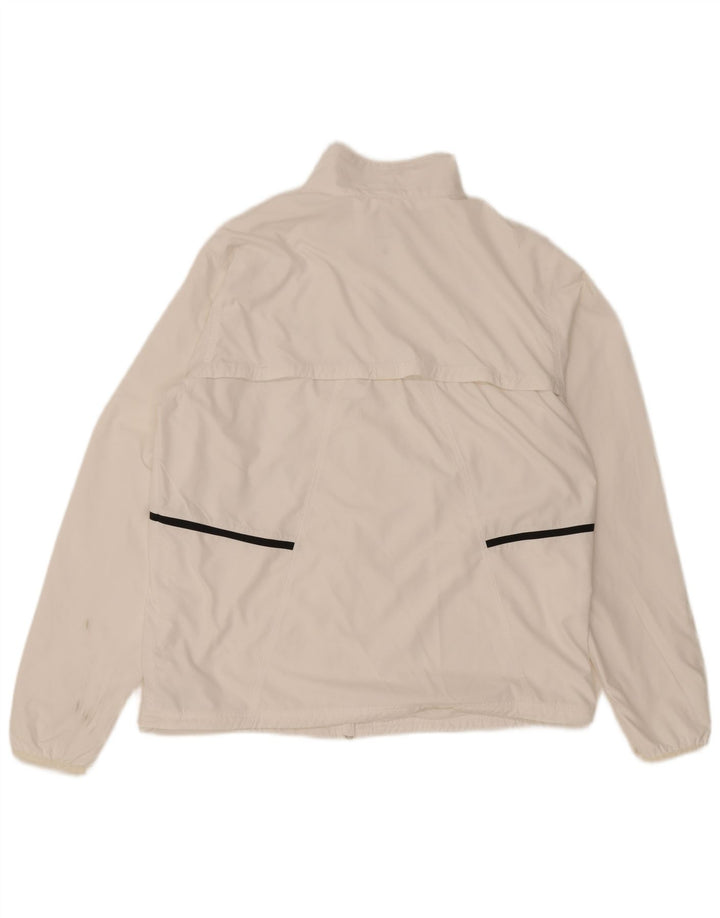 Nike Mens Tracksuit Top Jacket Large White Polyester