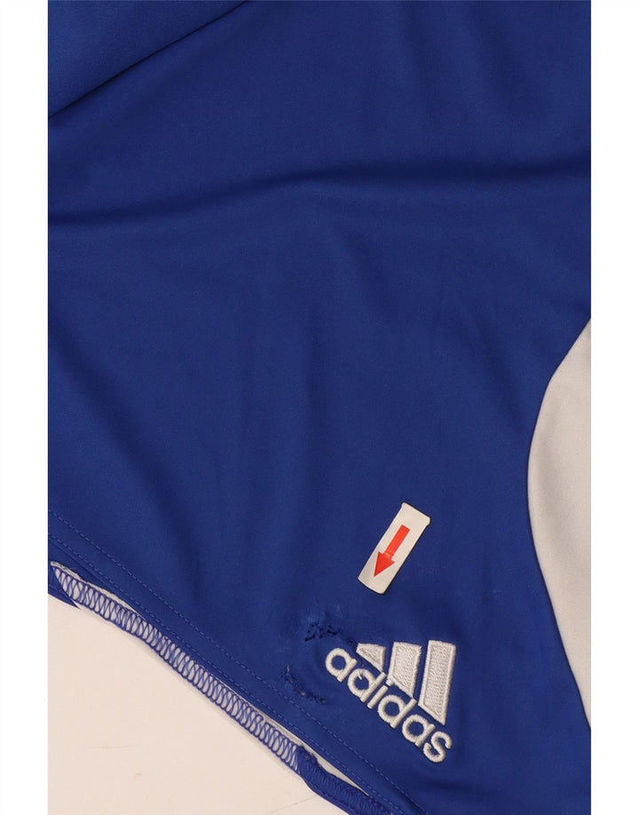 Adidas Mens Climalite Sport Shorts Medium  Blue Colourblock Polyester