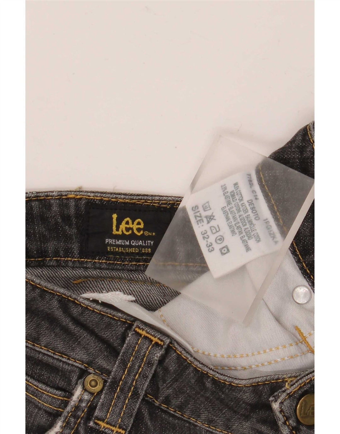 Lee Womens Desoto Bootcut Jeans W32 L33 Grey Cotton