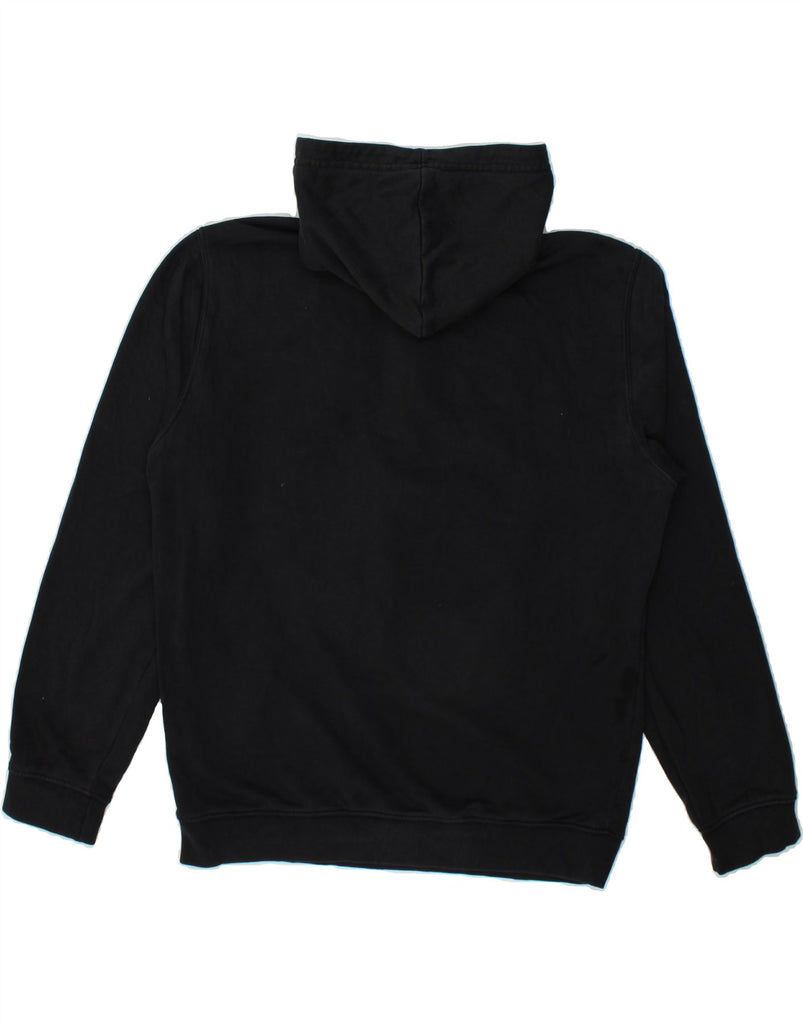 CHAMPION Mens Graphic Zip Neck Hoodie Jumper Medium Black Cotton Vintage Champion and Second-Hand Champion from Messina Hembry 