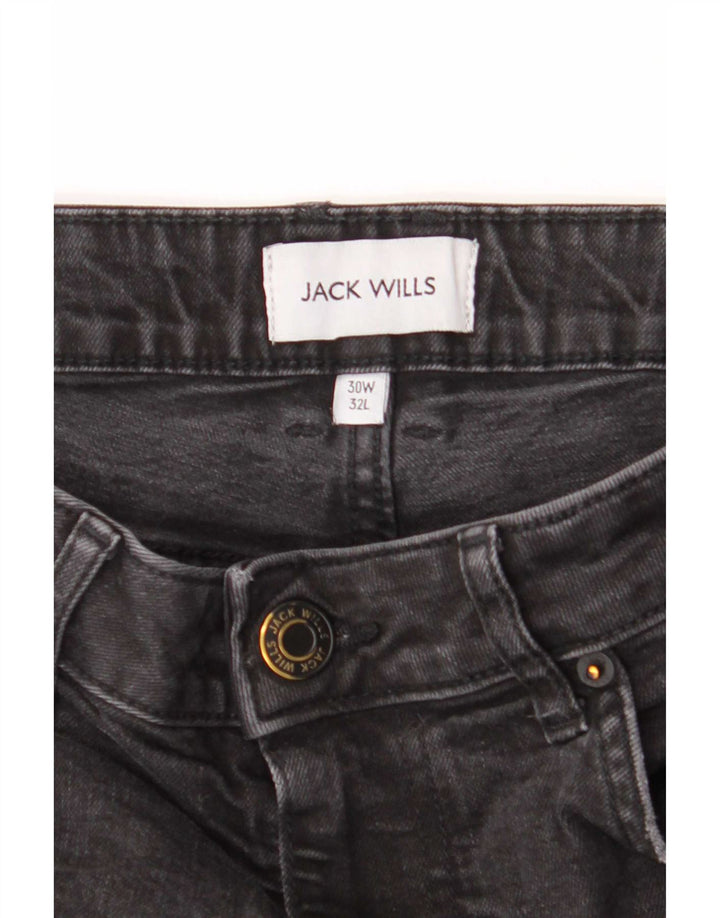 Jack Wills Womens Slim Jeans W30 L32 Grey Cotton