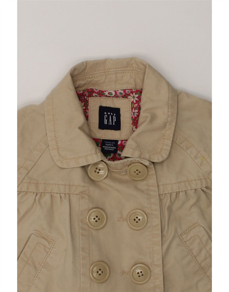 GAP Baby Girls Pea Coat 18-24 Months Beige | Vintage Gap | Thrift | Second-Hand Gap | Used Clothing | Messina Hembry 