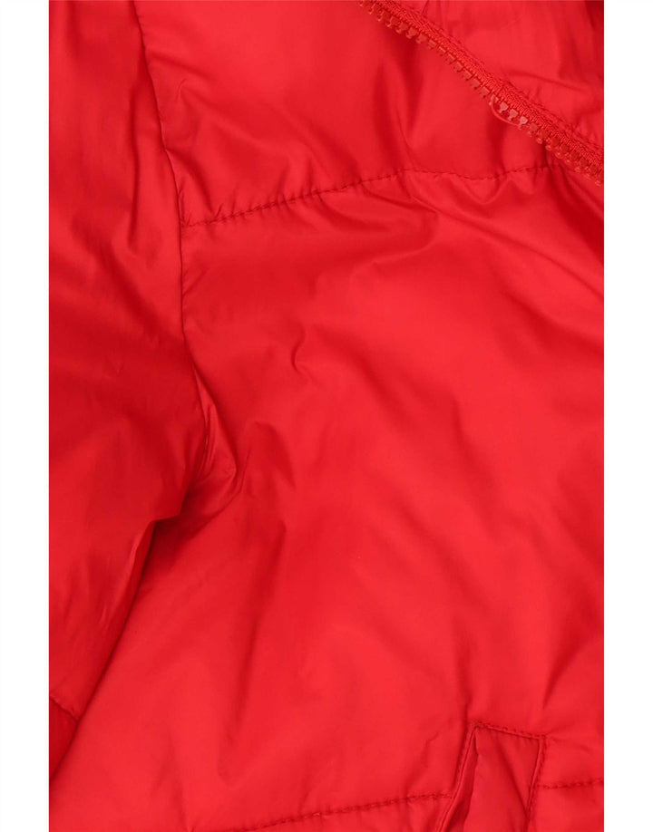 Guess Womens Oversized Padded Jacket UK 14 Medium Red Polyamide