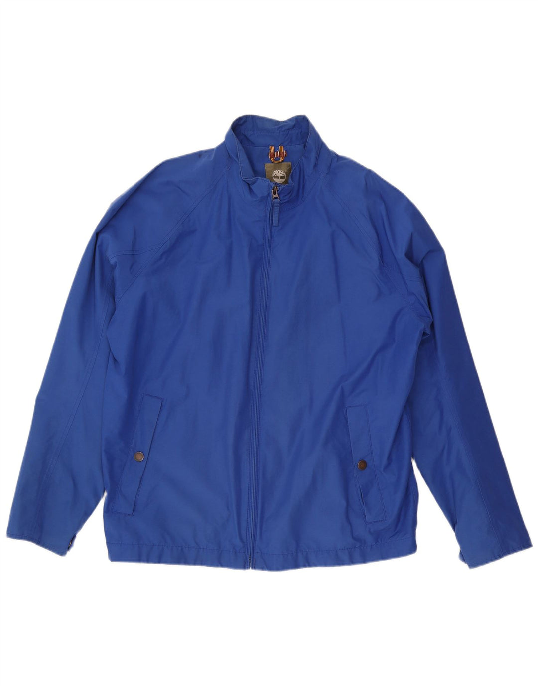 Timberland Mens Bomber Jacket UK 44 2XL Blue Cotton