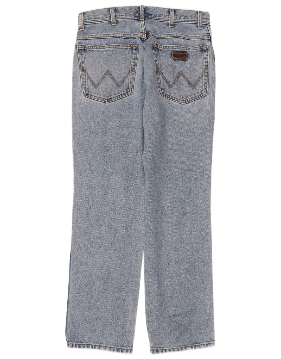 Wrangler Mens Regular Fit Straight Jeans W32 L30 Blue Cotton