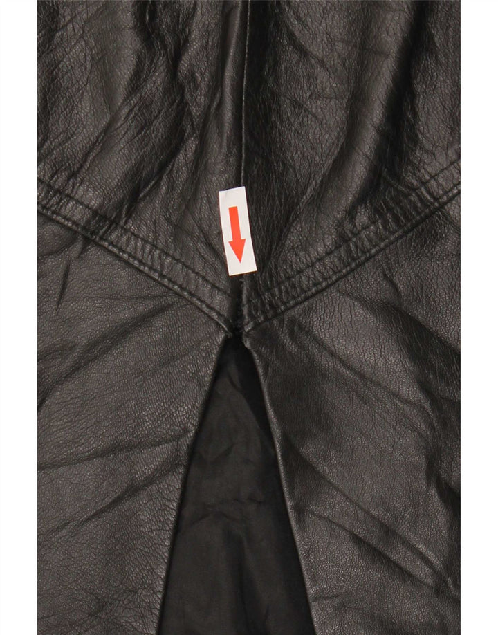 La Cordee Womens Leather Skirt Medium W30 Black