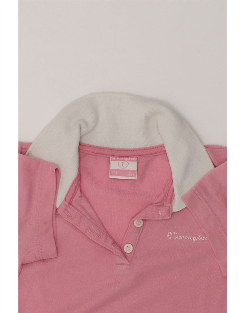 CHAMPION Baby Girls Polo Shirt 18-24 Months Large  Pink Cotton | Vintage Champion | Thrift | Second-Hand Champion | Used Clothing | Messina Hembry 