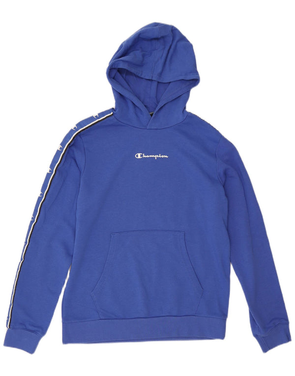 Champion Boys Graphic Hoodie Jumper 15-16 Years 2XL Blue