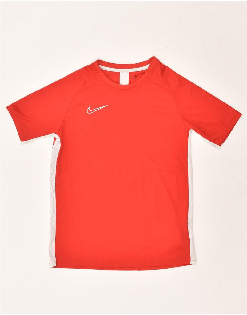 NIKE Boys Dri Fit T-Shirt Top 15-16 Years XL Red Polyester | Vintage Nike | Thrift | Second-Hand Nike | Used Clothing | Messina Hembry 