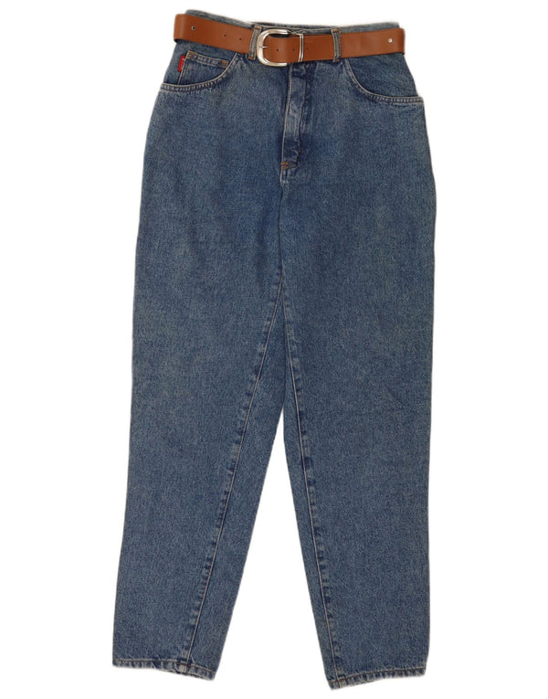 Wild Womens High Waist Tapered Jeans IT 48 XL W26 L30 Blue Cotton