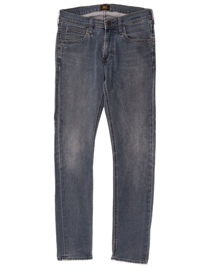 Lee Mens Luke Slim Jeans W30 L32 Blue Cotton