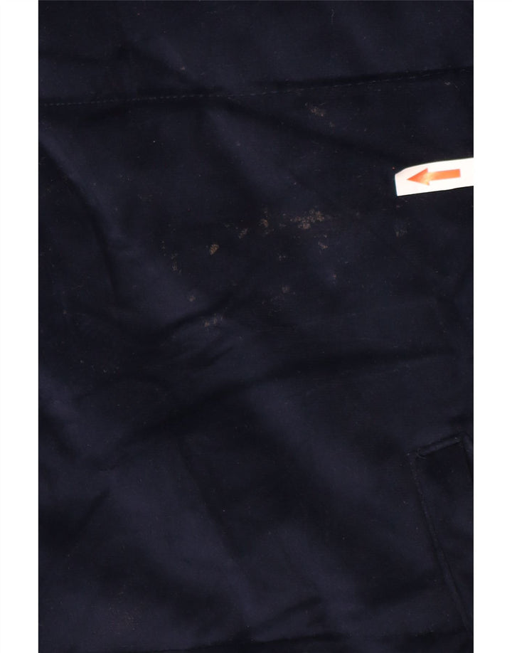 Marks & Spencer Womens Oversized Velour Padded Jacket UK 10 Small Navy Blue