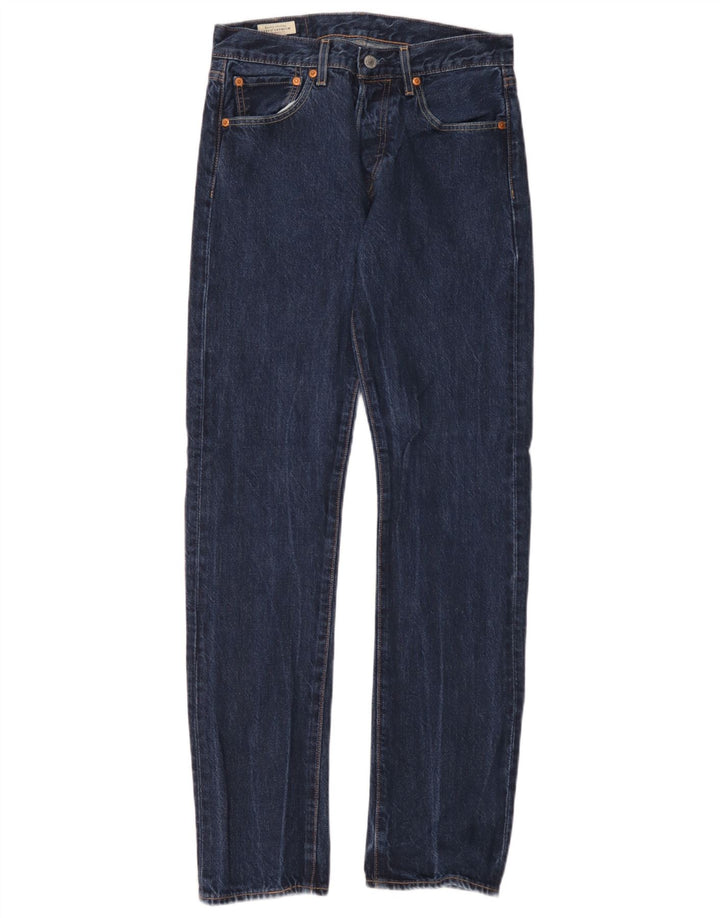 Levi's Mens 501 Straight Jeans W28 L32 Blue Cotton