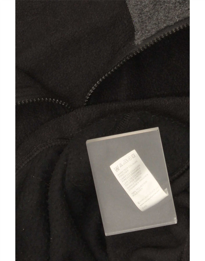 Marks & Spencer Mens Fleece Jacket UK 44 2XL Black Polyester