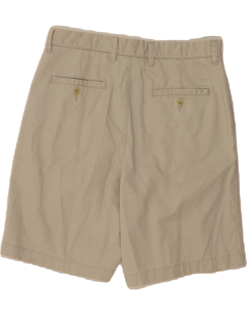 IZOD Mens Pegged Chino Shorts W32 Medium Beige Cotton Vintage Izod and Second-Hand Izod from Messina Hembry 