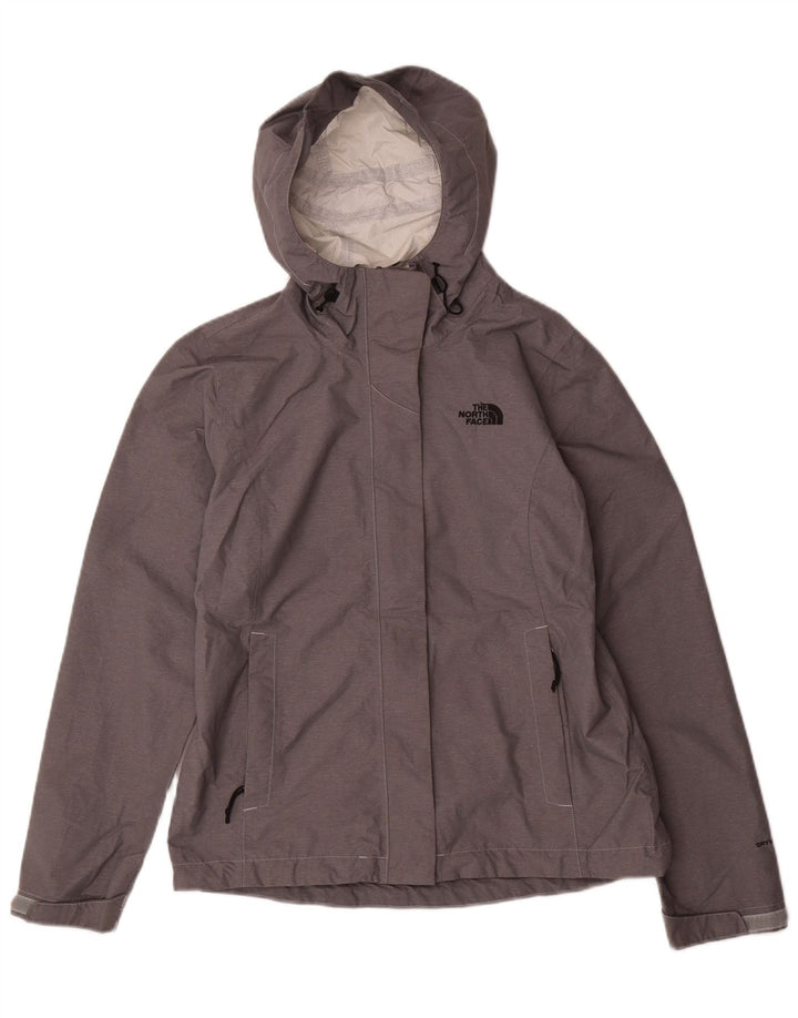 THE NORTH FACE Womens Dryvent Hooded Rain Jacket UK 10 Small Grey Nylon