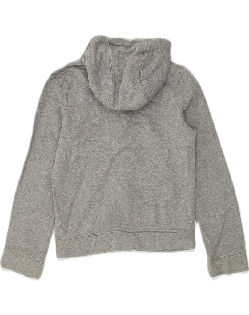 NIKE Girls Zip Hoodie Sweater 8-9 Years Small Grey Colourblock Cotton | Vintage Nike | Thrift | Second-Hand Nike | Used Clothing | Messina Hembry 