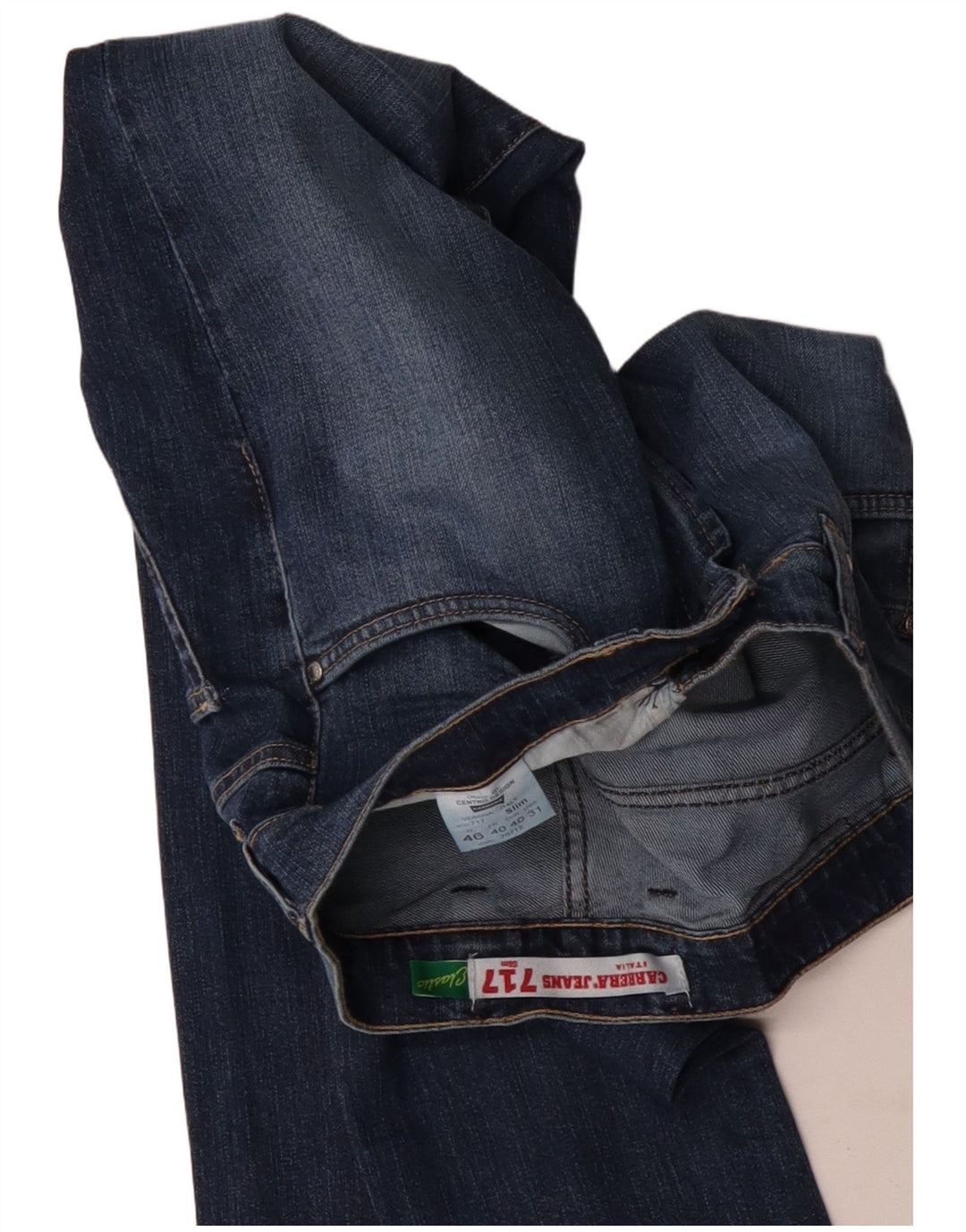 Carrera Mens 717 Slim Jeans W31 L30 Navy Blue Cotton