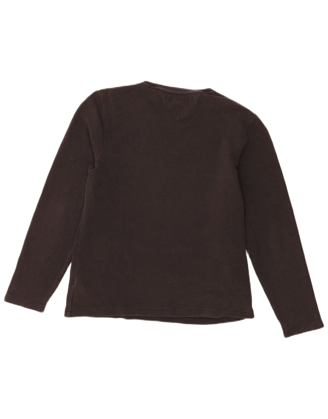 Tommy Hilfiger Womens Top Long Sleeve UK 16 Large Black Cotton