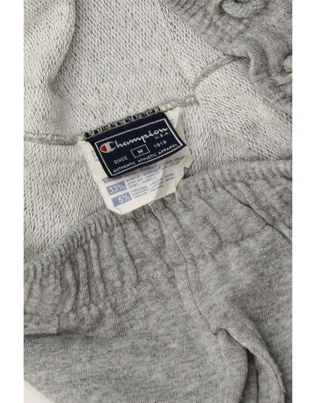CHAMPION Womens Tracksuit Trousers UK 14 Medium  Grey Cotton