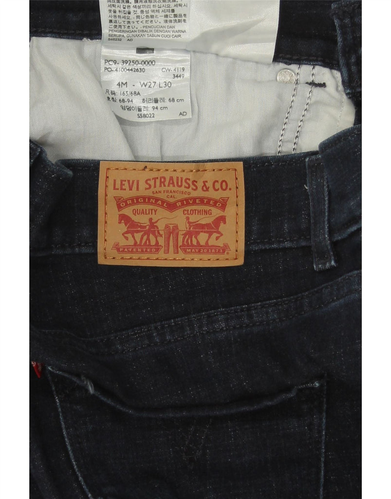 LEVI'S Womens Classic Fit Straight Jeans US 4 Small W27 L30 Black Cotton Vintage Levi's and Second-Hand Levi's from Messina Hembry 