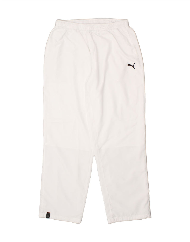 PUMA Mens Graphic Tracksuit Trousers Large White Vintage Puma and Second-Hand Puma from Messina Hembry 