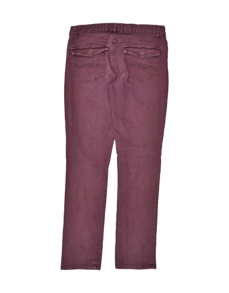 TOMMY HILFIGER Womens Straight Slim Jeans IT 6 Medium W30 L31  Purple | Vintage Tommy Hilfiger | Thrift | Second-Hand Tommy Hilfiger | Used Clothing | Messina Hembry 