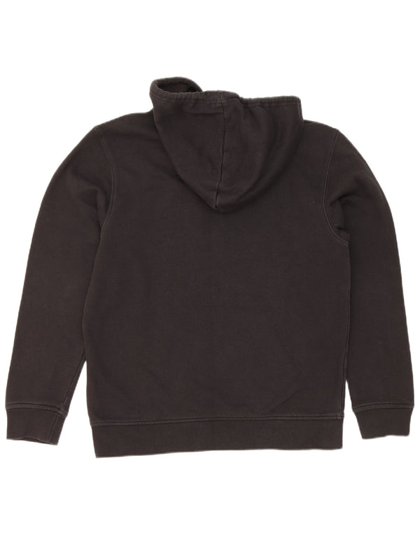 Adidas Womens Oversized Hoodie Jumper UK 8 Small Black Cotton