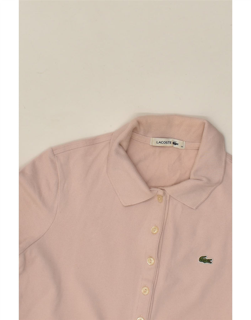 LACOSTE Womens Polo Shirt Size 38 Medium Pink Cotton | Vintage Lacoste | Thrift | Second-Hand Lacoste | Used Clothing | Messina Hembry 