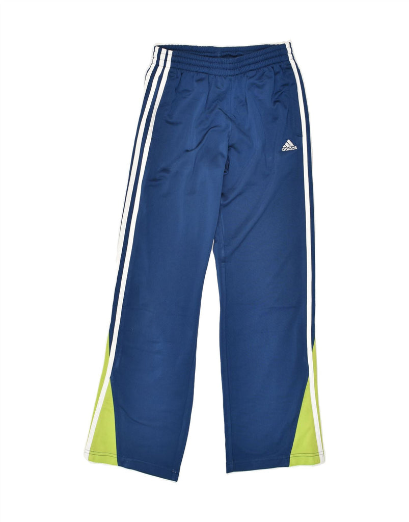 ADIDAS Boys Tracksuit Trousers 11-12 Years Blue Polyester | Vintage Adidas | Thrift | Second-Hand Adidas | Used Clothing | Messina Hembry 