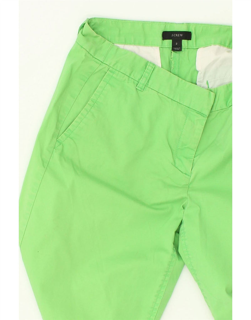 J. CREW Womens Chino Shorts US 2 XS W28  Green | Vintage J. Crew | Thrift | Second-Hand J. Crew | Used Clothing | Messina Hembry 