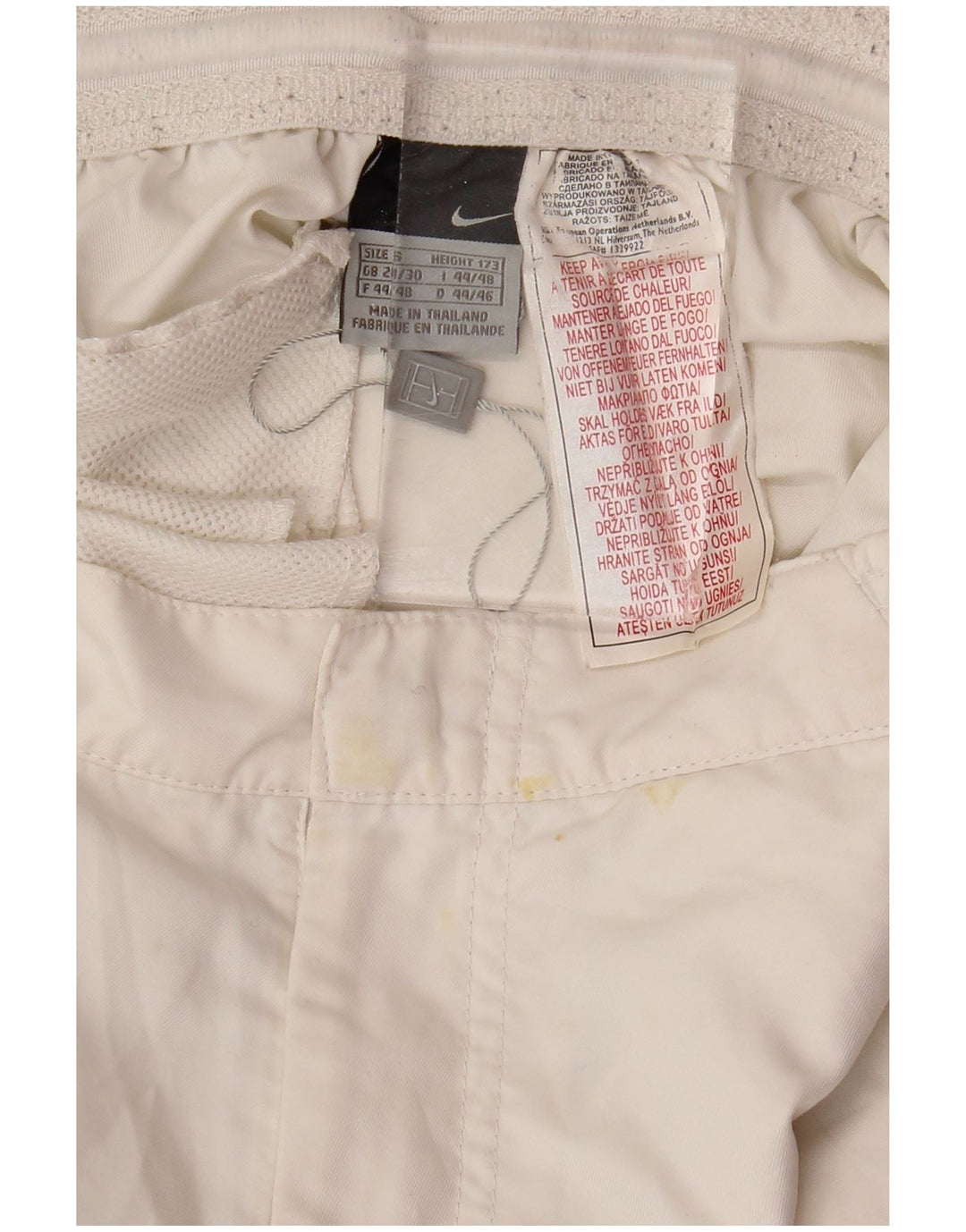 NIKE Mens Chino Shorts Small W28 White Polyester