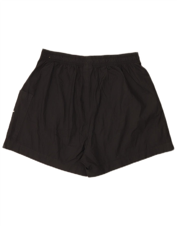 Nike Womens Graphic Sport Shorts UK 16 Large Black Colourblock Polyester