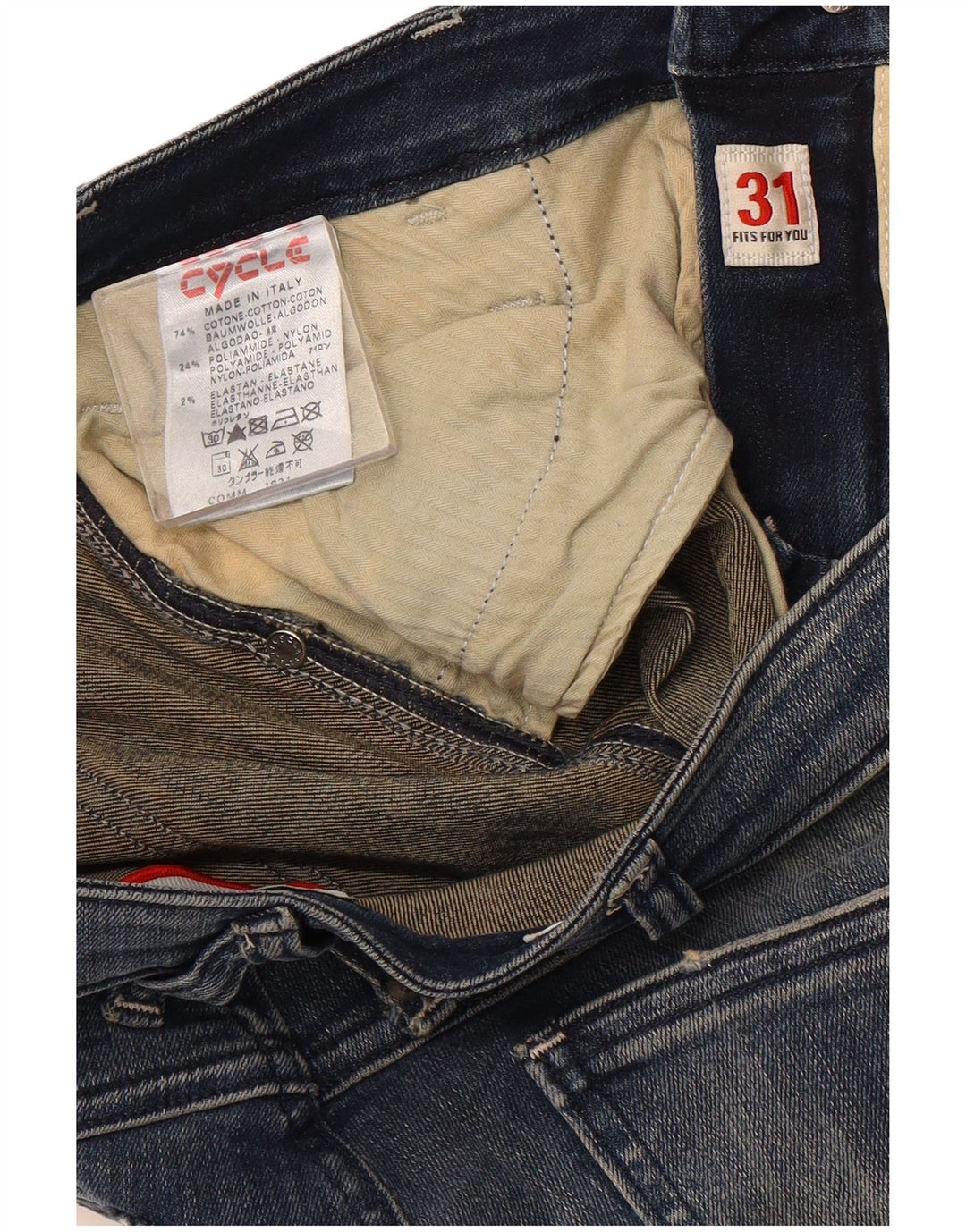 CYCLE Womens Skinny Jeans W31 L31 Navy Blue Cotton