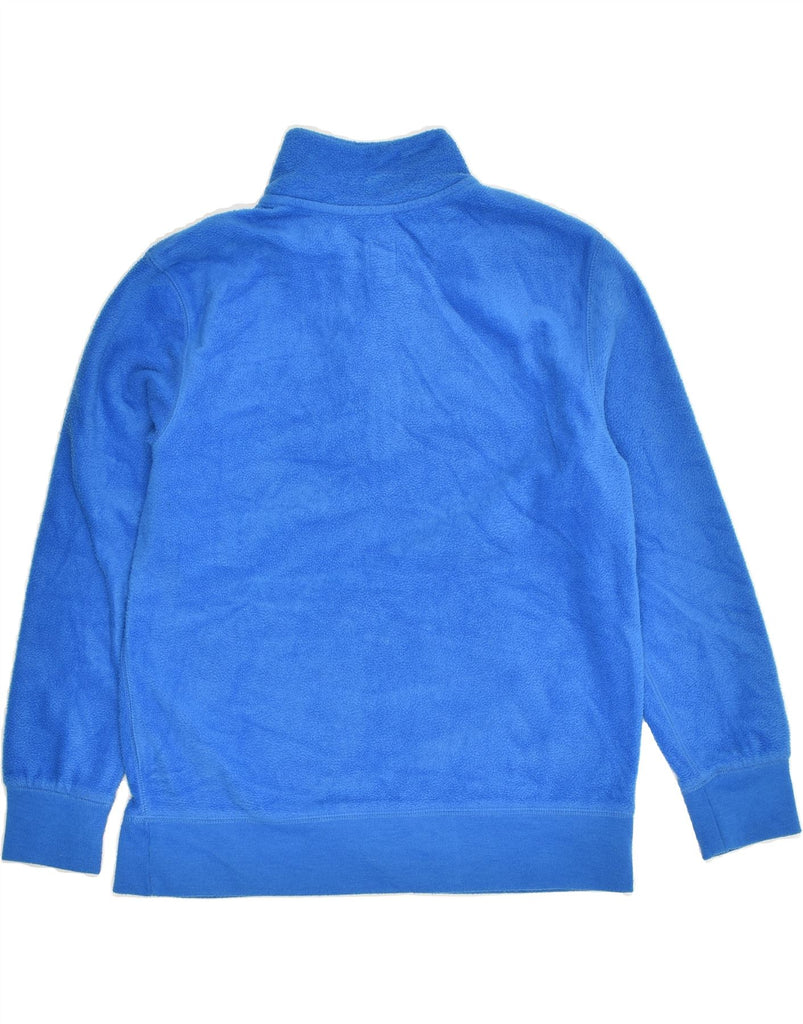 GAP Boys Graphic Zip Neck Fleece Jumper 14-15 Years XL Blue Polyester | Vintage Gap | Thrift | Second-Hand Gap | Used Clothing | Messina Hembry 