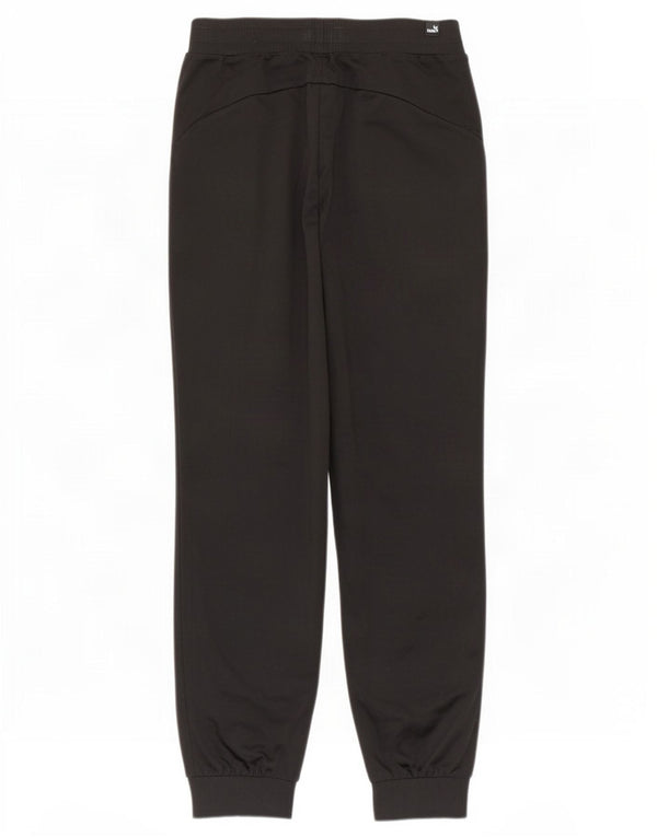 Puma Mens Tracksuit Trousers Joggers Small Black Polyester