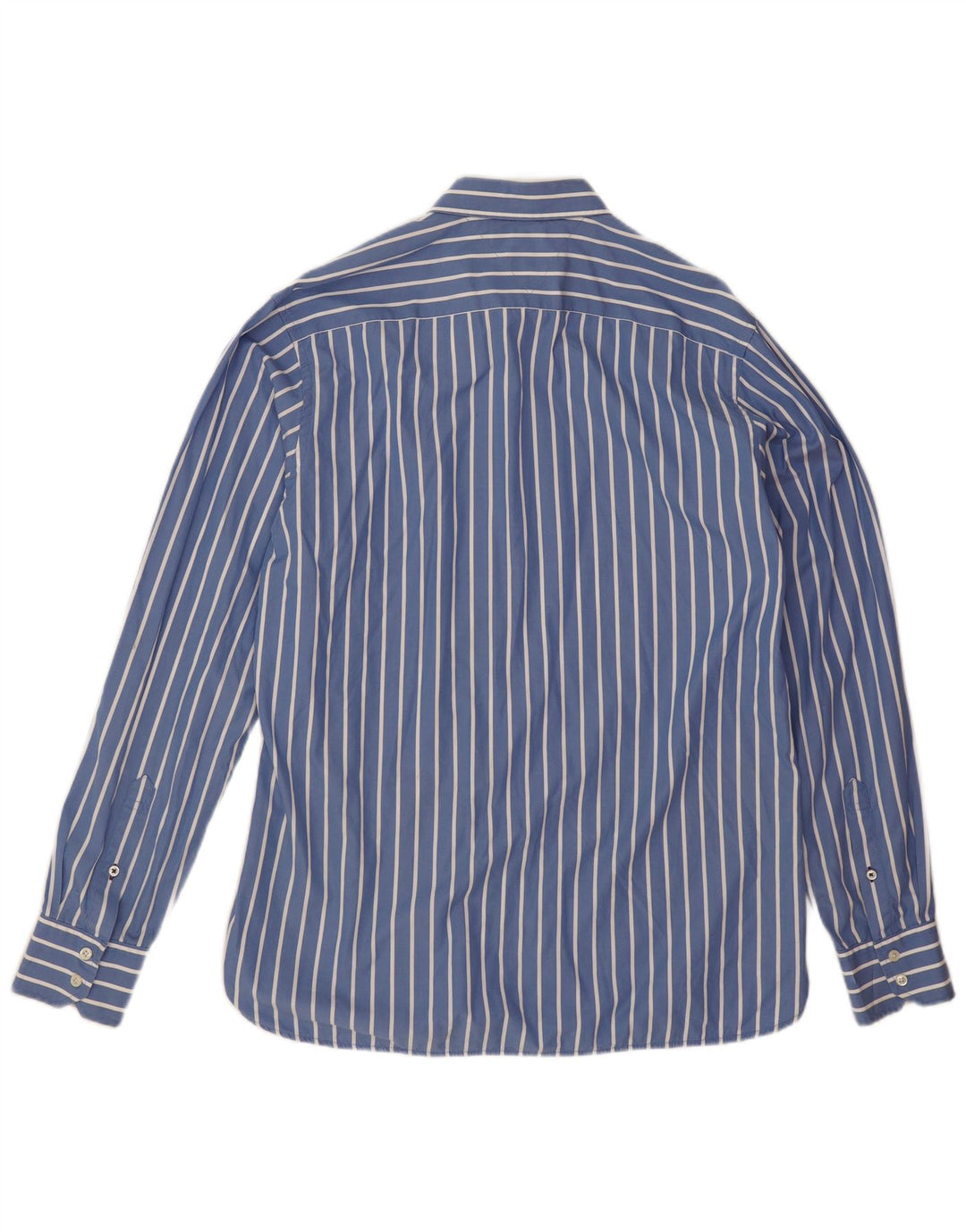 Tommy Hilfiger Mens Shirt Large Blue Striped Cotton