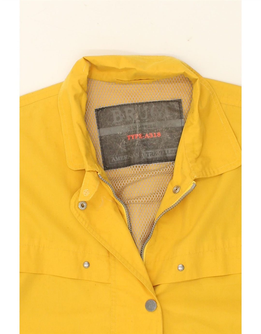 BRUGI Womens Bomber Jacket UK 18 XL Yellow Vintage Brugi and Second-Hand Brugi from Messina Hembry 