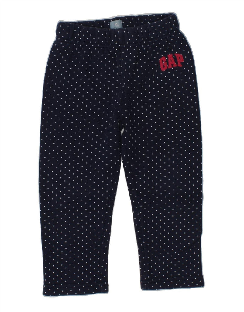 GAP Girls Tracksuit Trousers 2-3 Years Navy Blue Spotted Cotton | Vintage Gap | Thrift | Second-Hand Gap | Used Clothing | Messina Hembry 