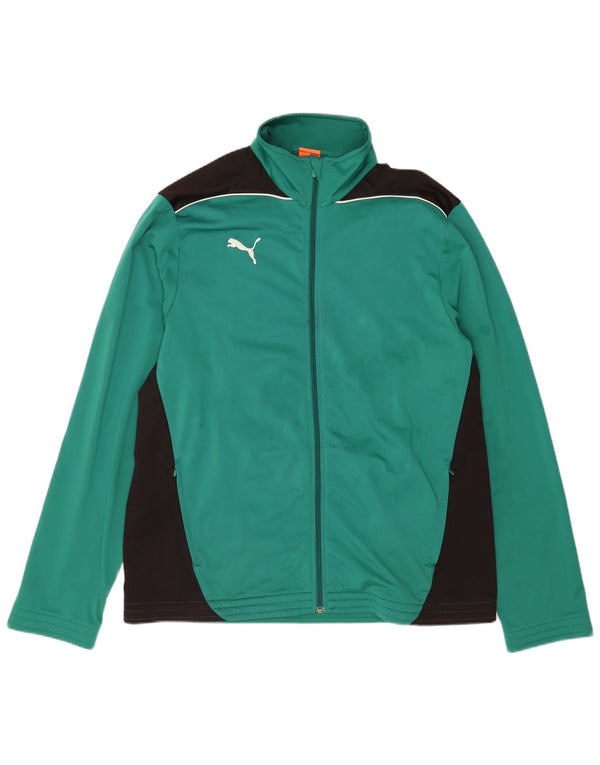 Puma Mens Tracksuit Top Jacket XL Green Colourblock