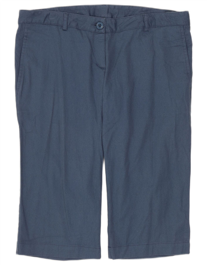 Fila Womens Capri Trousers UK 16 Large W36 L17 Navy Blue Polyamide
