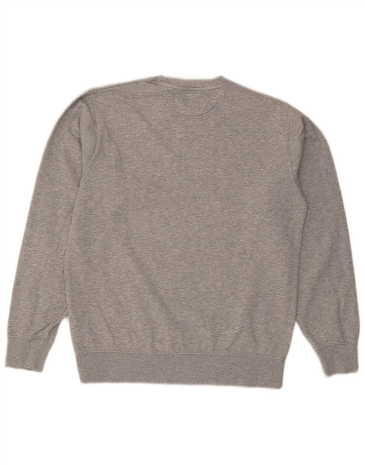 Converse Mens Chuck Taylor Sweatshirt Jumper Small Grey Flecked Cotton