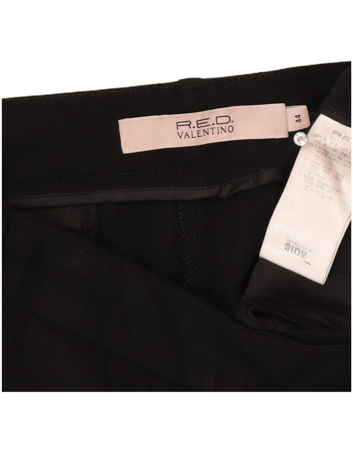 Red by Valentino Womens Bootcut Casual Trousers IT 44 Medium W30 L33 Black