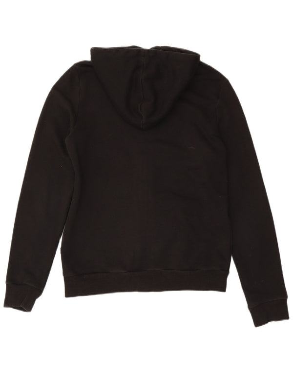 Puma Womens Graphic Zip Hoodie Sweater UK 14 Medium Black