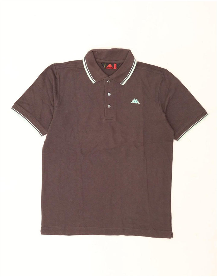Kappa Mens Polo Shirt Small Brown Cotton