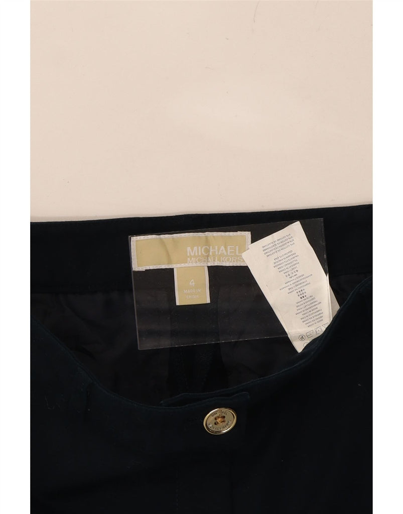 MICHAEL KORS Womens Slim Chino Trousers US 4 Small W27 L28 Navy Blue Vintage Michael Kors and Second-Hand Michael Kors from Messina Hembry 